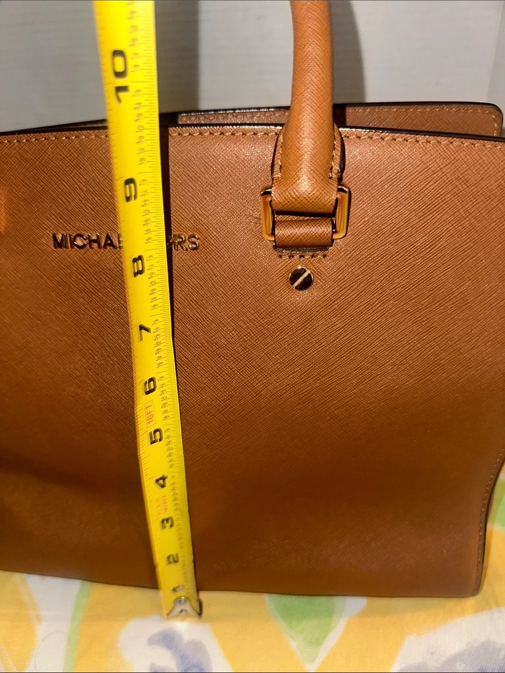 MICHAEL KORS  large Selma saffiano leather satchel
